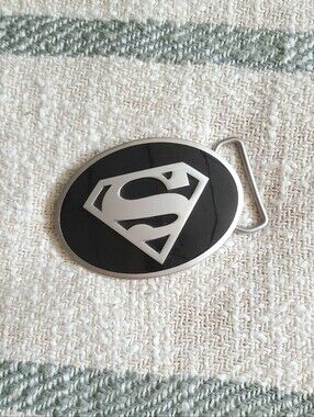 Oval Superman Belt Buckle